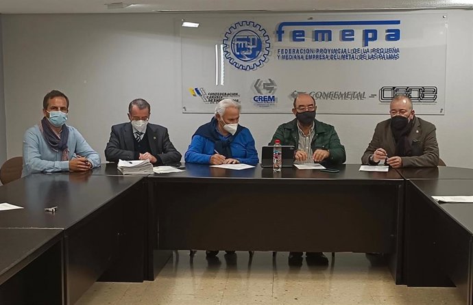 Femepa y los sindicatos firman el convenio de Siderometalurgia en la provincia de Las Palmas