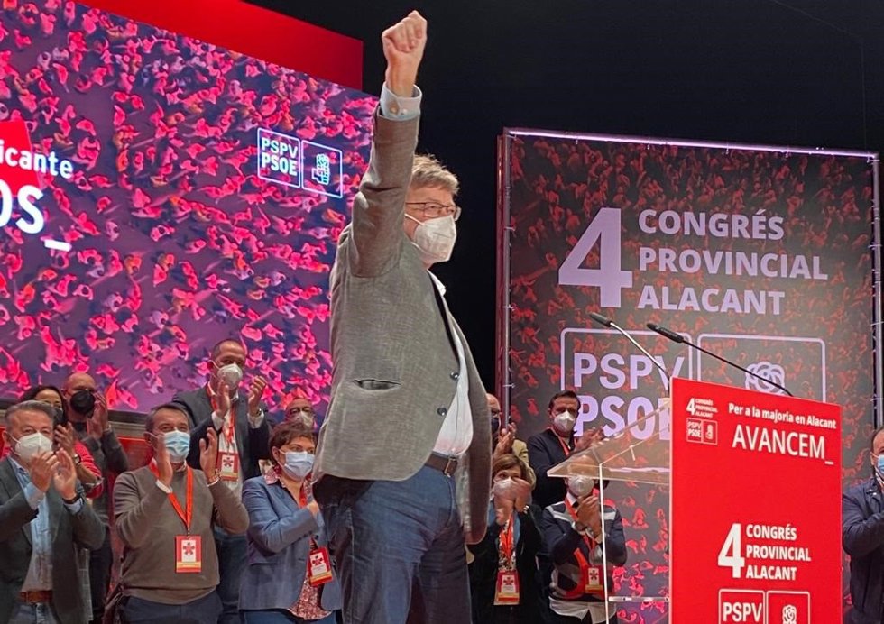 Puig en el Congreso del PSPV de Alicante