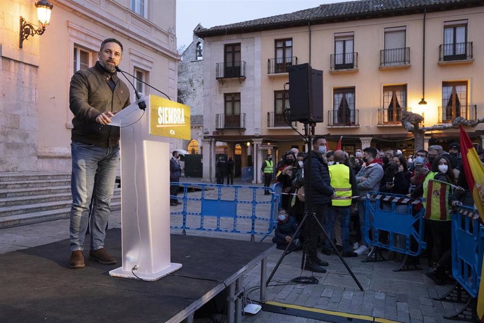 El líder de Vox, Santiago Abascal