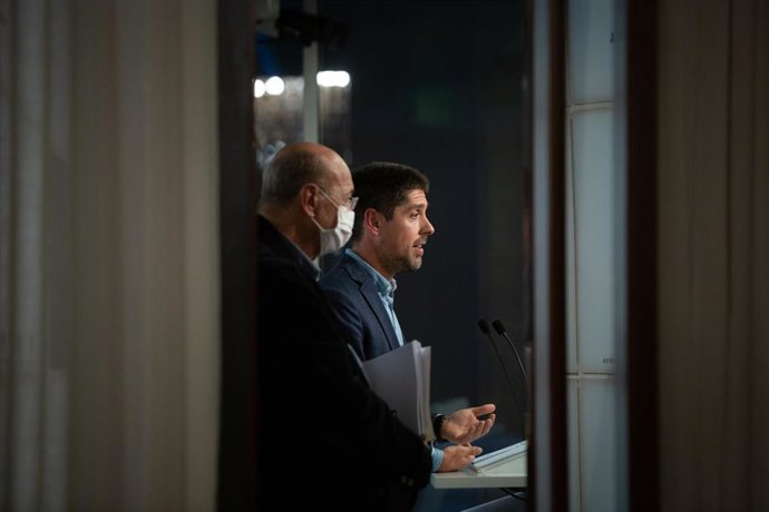 Archivo - El diputado de En Comú Podem, David Cid.