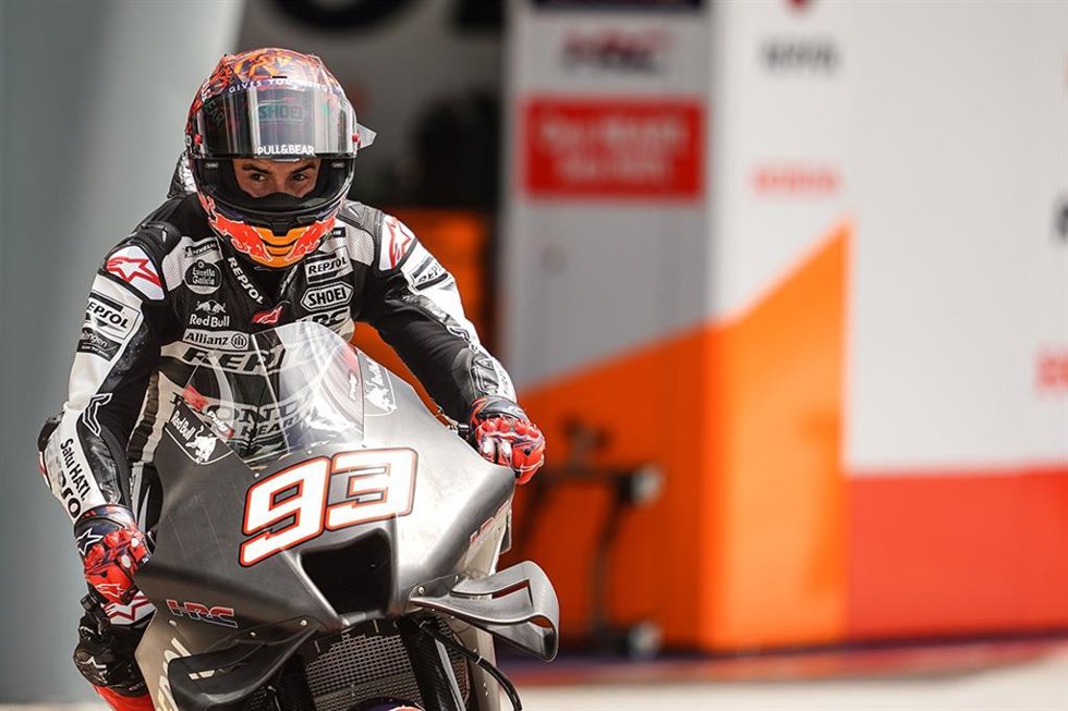 El piloto español de MotoGP Marc Márquez (Repsol Honda) en Sepang