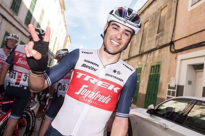Archivo - El ciclista italiano Matteo Moschetti (Trek-Segafredo) celebra una victoria