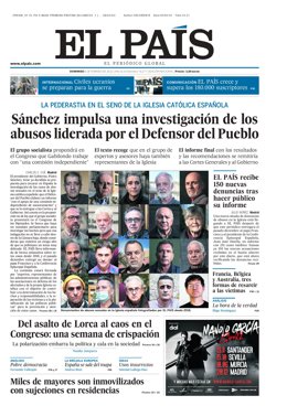 Portada de El País