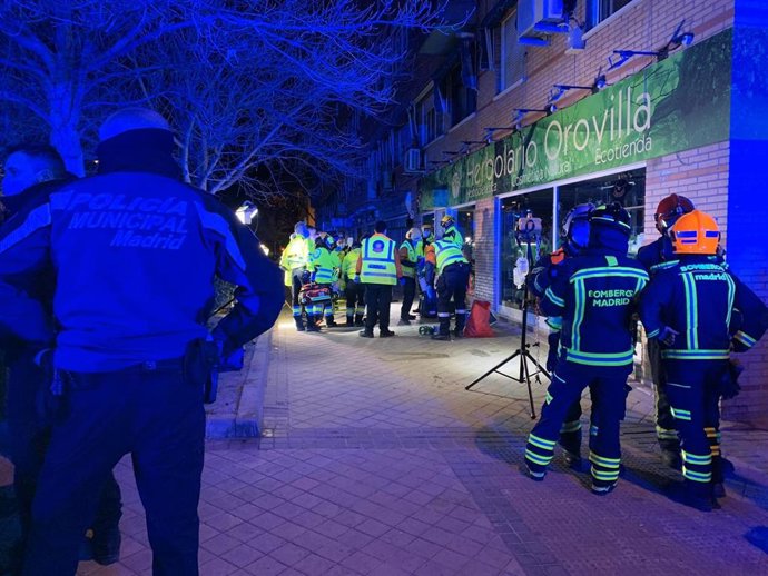 Foto del lugar del incendio cedida por Emergencias Madrid.