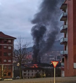 Incendio en Basauri