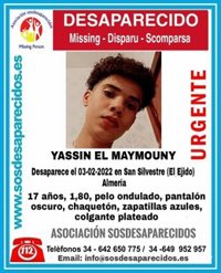 Buscan a un menor de 17 años desaparecido desde el jueves en El Ejido (Almería)