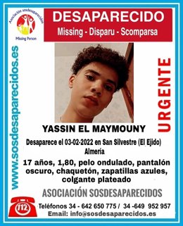 Buscan a un menor de 17 años desaparecido desde el jueves en El Ejido