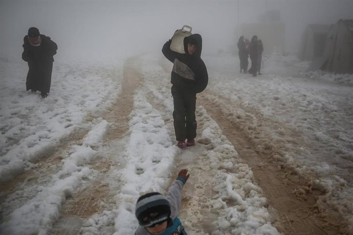 Imagen de archivo de un niño sirio 