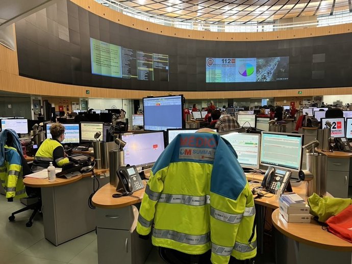 Imagen recurso del centro de control de Emergencias