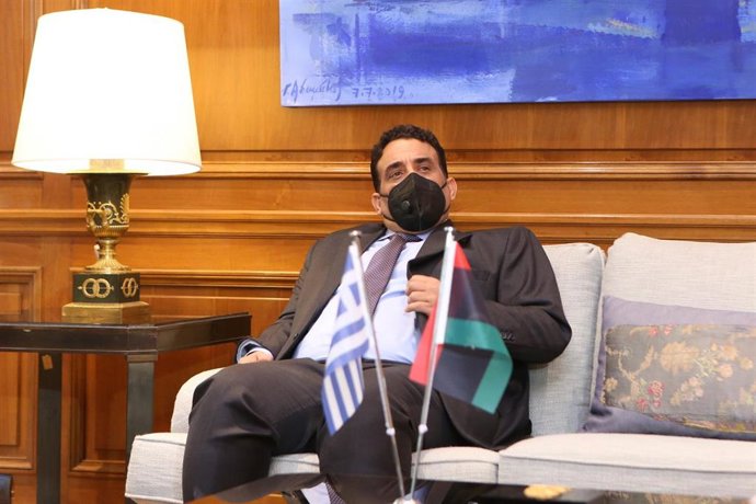 Archivo - Mohamed Menfi, presidente del Consejo Presidencial de Libia 