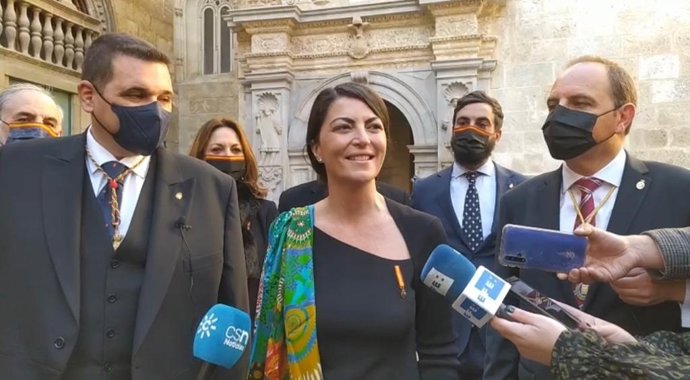 Archivo - La portavoz adjunta de Vox en el Congreso y diputada por Granada, Macarena Olona, en una imagen de 2 de enero en la capital por los actos de la Toma.