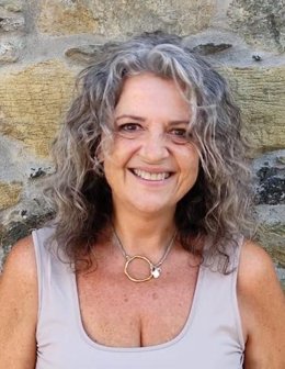 La docente Blanca Aguilar