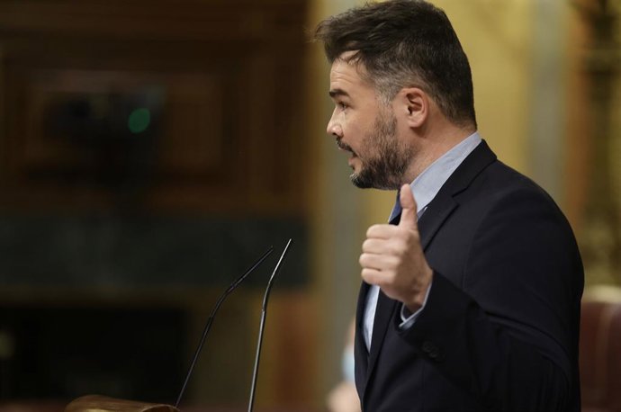 El portaveu d'ERC al Congrés,  Gabriel Rufián