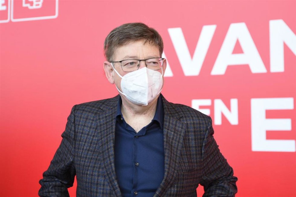 El 'president' de la Generalitat y secretario general del PSPV, Ximo Puig, en el 4 Congreso del PSPV de la provincia de Valencia