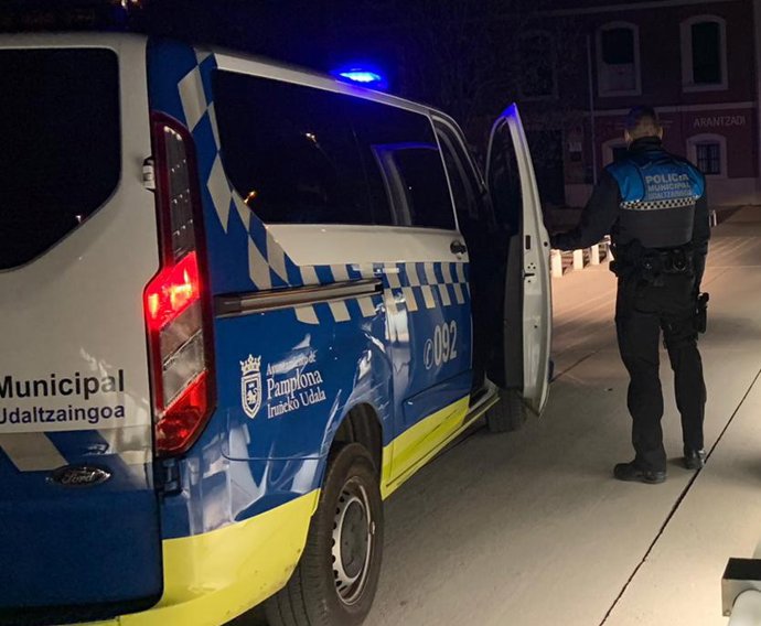 Agente de la Policía Municipal de Pamplona.