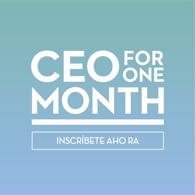 Logo de la iniciativa 'CEO por un mes'