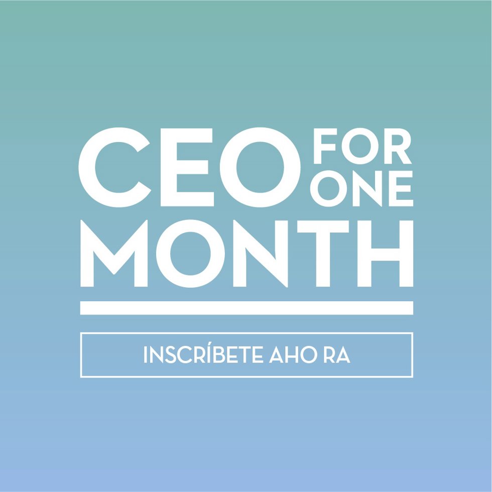 Logo de la iniciativa 'CEO por un mes'