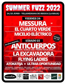 Villamediana acogerá en junio la tercera edición del 'Summer Fuzz 2022' con Anticuerpos, Messura y La Excavadora