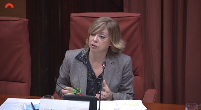 La candidata a dirigir la Autoritat Catalana de Protecció de Dades, Meritxell Borrs, en su comparecencia ante el Parlament este lunes.