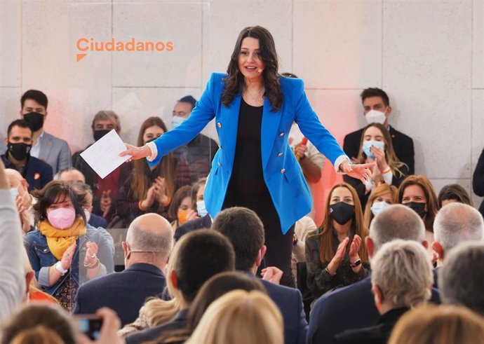 La líder de Cs, Inés Arrimadas.
