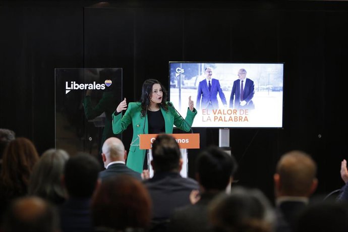 La presidenta de Ciudadanos, Inés Arrrimadas.