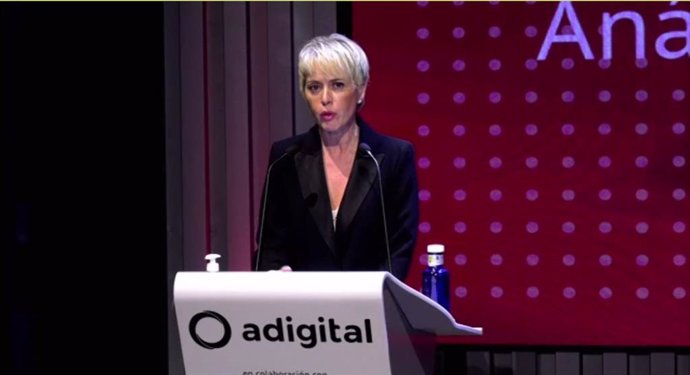 Archivo - La secretaria de Estado de Digitalización e Inteligencia Artificial, Carme Artigas, en una imagen de archivo en otro evento de Adigital