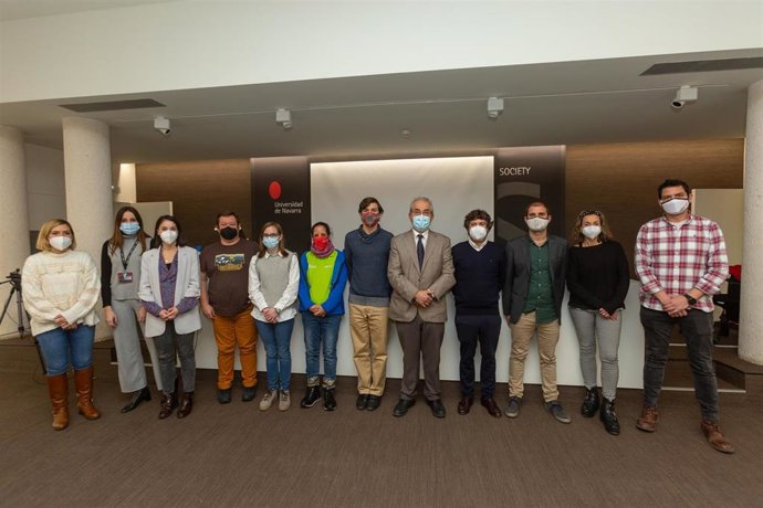 Investigadores del proyecto y participantes de la jornada celebrada en la Universidad de Navarra