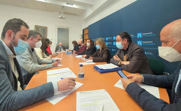 Reunión de la Junta de Gobierno de la Diputación de Palencia.