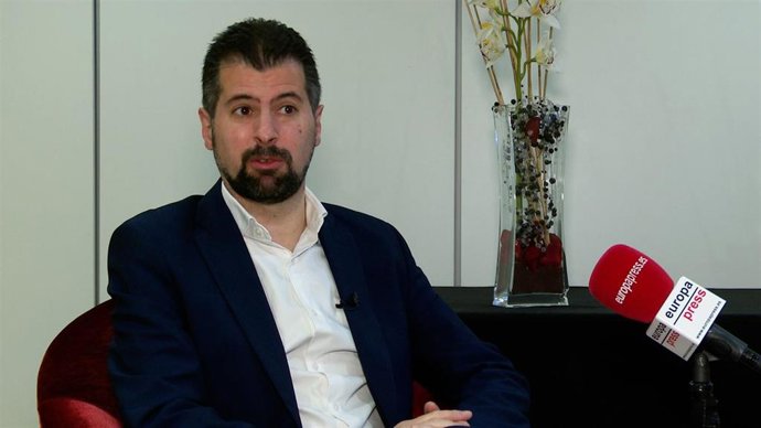 Luis Tudanca en una entrevista a Europa Press