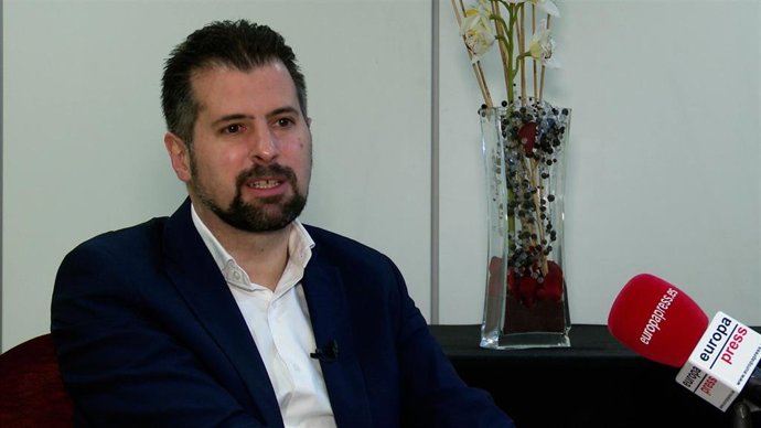 El candidato del PSOE a la Presidencia de la Junta, Luis Tudanca