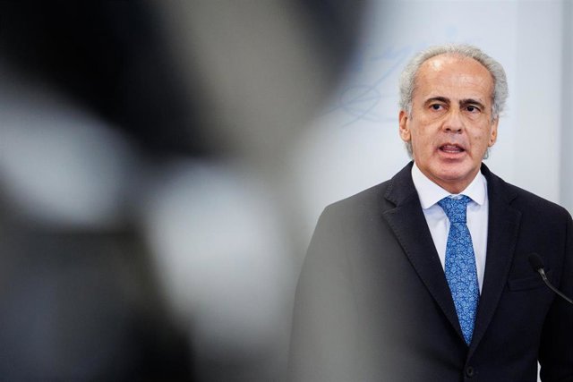 El consejero de Sanidad de la Comunidad de Madrid, Enrique Ruiz Escudero, presenta el nuevo Plan de Terapias Avanzadas para el periodo 2022-2024, en el Hospital Ramón y Cajal, a 4 de febrero de 2022, en Madrid (España). Coincidiendo que hoy se celebra el 