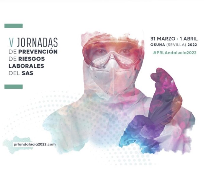 Cartel de las V Jornadas de Prevención de Riesgos Laborales del SAS