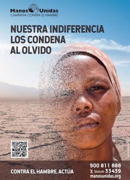 Cartel de la campaña de Manos Unidas.