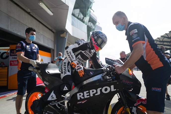 Pol Espargaró (Repsol Honda) en el test de Sepang