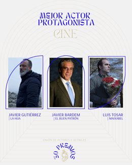 Nominados a Mejor Actor Protagonista en Cine en los XXX Premios de la Unión de Actrices y Actores