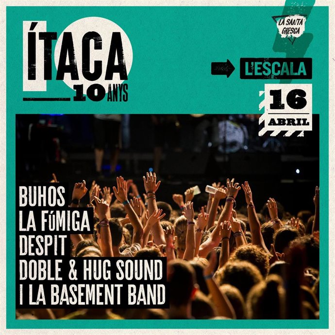 Cartel de la Santa Gresca del festival Ítaca de L'Escala (Girona).