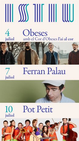 Primeras confirmaciones del festival Istiu 2022 en Castelló d'Empúries.