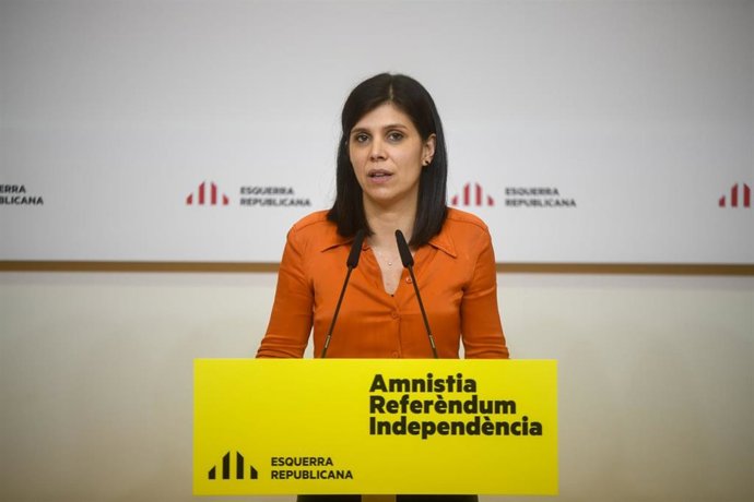 La secretaria general adjunta y portavoz de ERC, Marta Vilalta.
