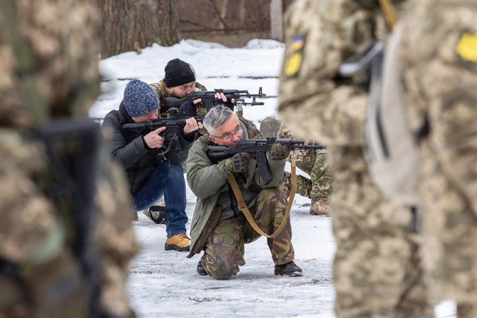 Maniobras en Kiev ante una posible invasión rusa