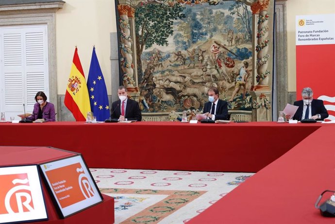 El Rey Felipe VI preside la reunión de la Fundación del Foro de Marcas Renombradas Españolas (FMRE)
