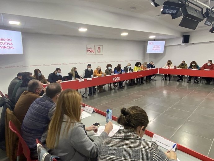 Reunión de la Ejecutiva Provincial del PSOE de Huelva.
