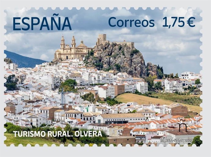 Sello de Correos dedicado a Olvera.