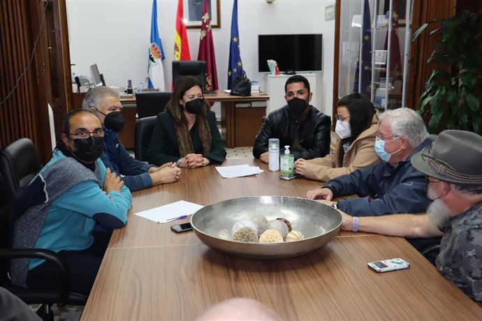 Reunión entre Ayuntamiento de águilas y Federación de Peñas del Carnaval