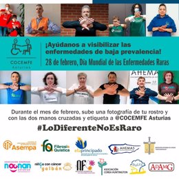 Campaña de Cocemfe 'Lo diferente no es raro'.