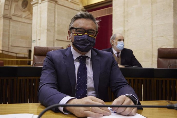 El portavoz del Grupo Parlamentario Vox en Andalucía, Manuel Gavira, en una foto de archivo.