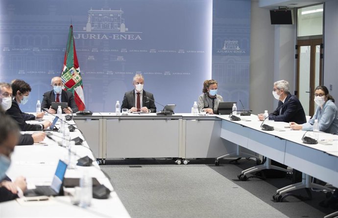 Archivo - El lehendakari, Iñigo Urkullu, ha presidido el Consejo asesor que le asiste como director único del Plan de Protección Civil de Euskadi (LABI) para hacer frente a la situación creada por el coronavirus