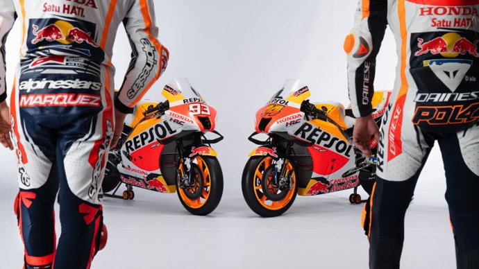 Presentación de la nueva Honda RC213V del Repsol Honda Team para el Mundial de MotoGP 2022
