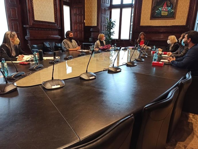 Reunión de la Mesa del Parlament el 8 de febrero.