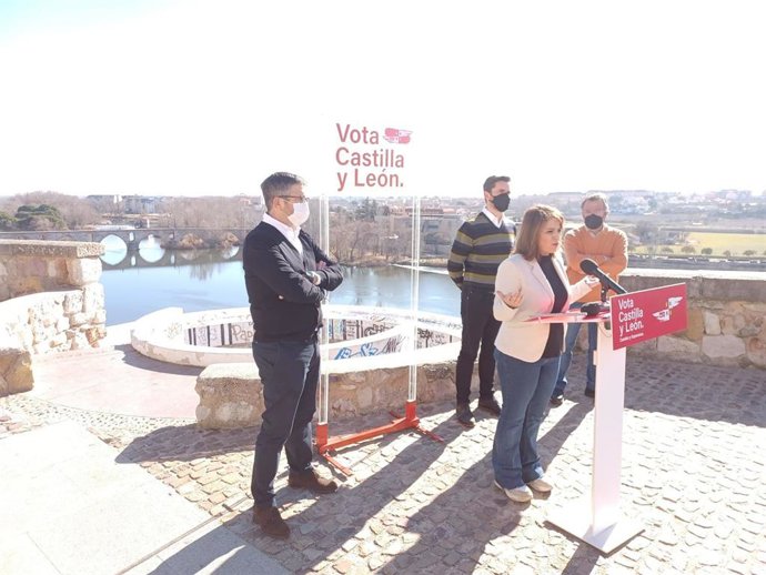 Adriana Lastra, durante su intervención en Zamora.