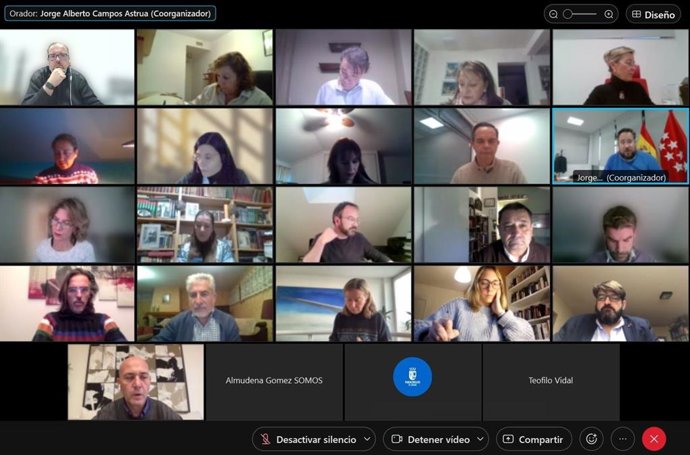 Captura de la sesión plenaria telemática en la que se debatió la cesión de un todoterreno a la Guardia Civil de Paracuellos de Jarama Autor: Ayuntamiento de Paracuellos de Jarama